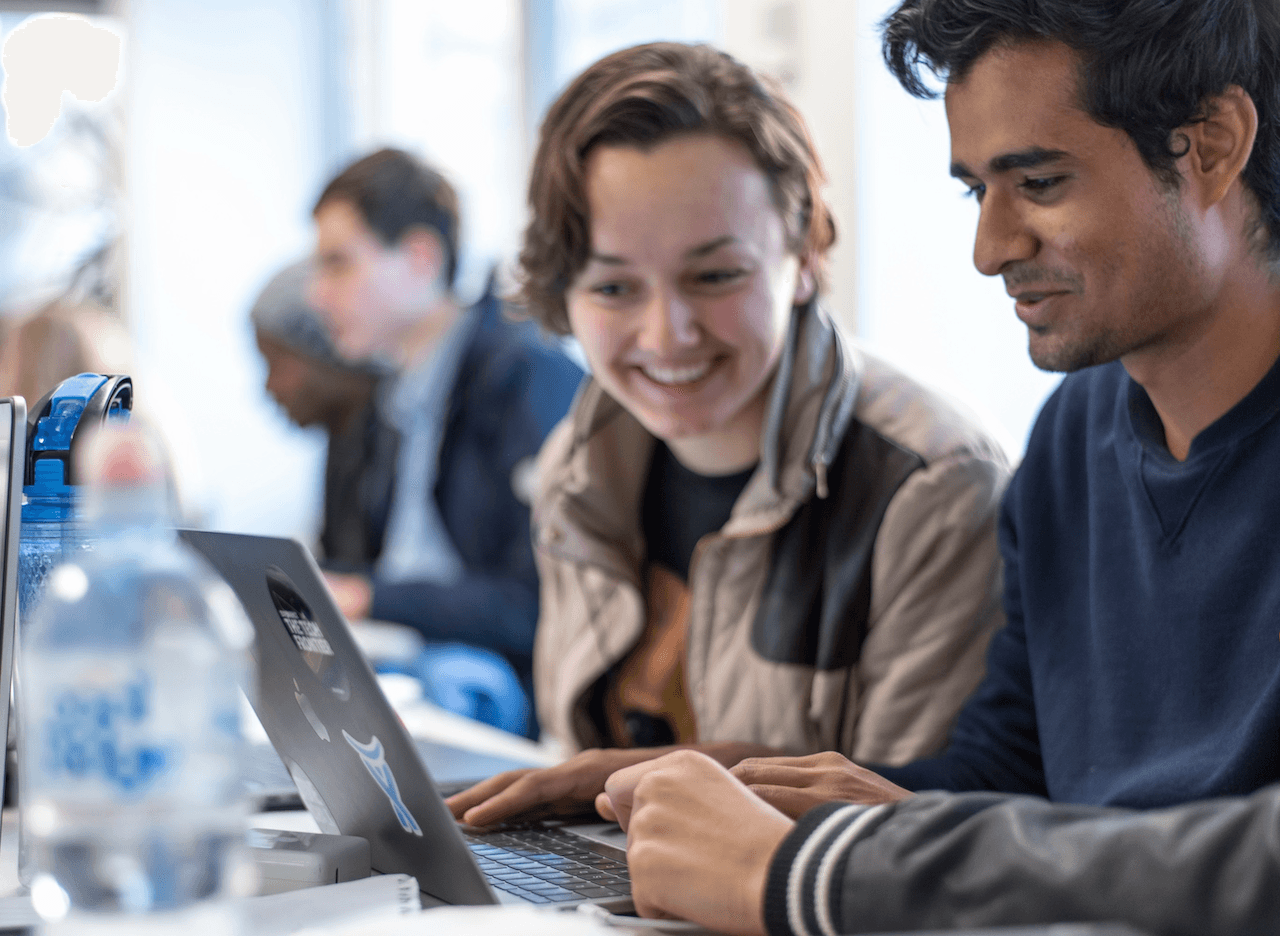 Students participating in UNIHACK